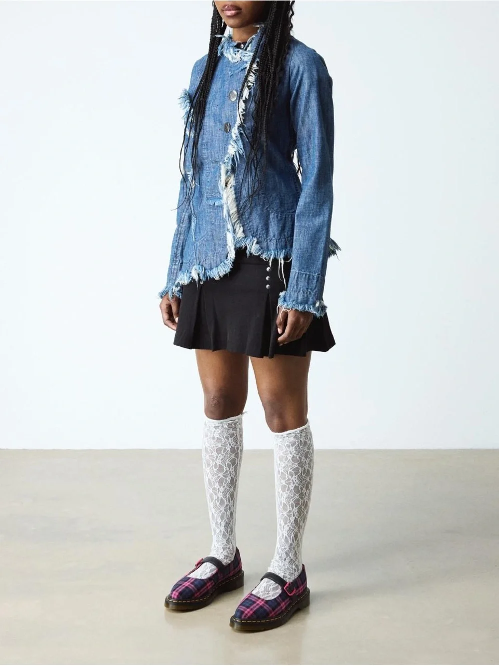 Dr. Martens ELPHIE MARY JANE TARTAN SHOES